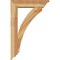 Ekena Millwork Thorton Traditional Rough Sawn Bracket w/ Offset Brace, Western Red Cedar, 6"W x 22"D x 34"H BKT0604X22X34THR01RWR - alternate 3